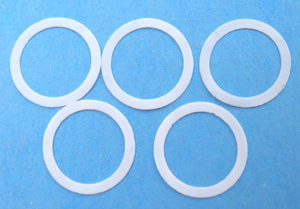 Photo of thin gaskets for bushings