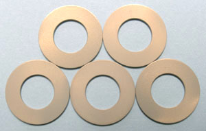 Photo of anodized aluminum stabilizers